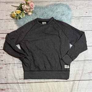 Hanes Men's Heathered Charcoal Crewneck Pullover sz L